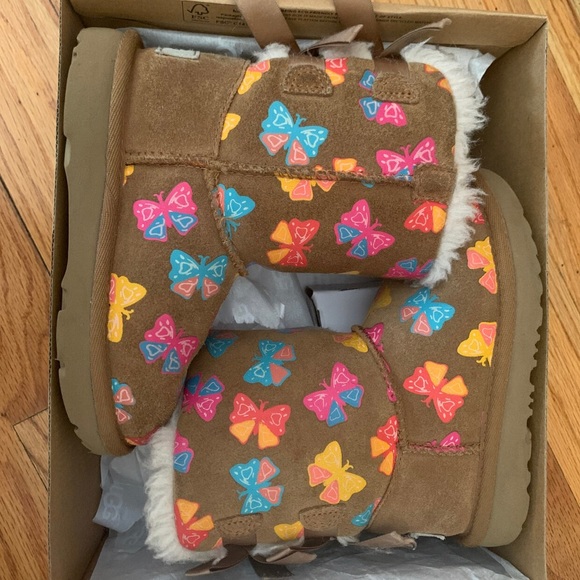 T Bailey butterfly Ugg boots Limited Edition